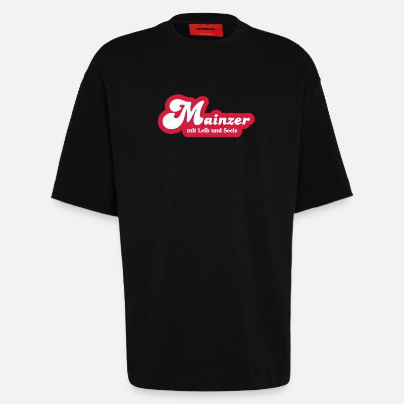 Mainzer-Mit Leib und Seele - Heavyweight T-Shirt - made by SPREAD - SOLID BLACK