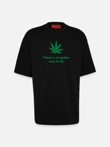 Marihuana - Heavyweight T-Shirt - made by SPREAD - SOLID BLACK
