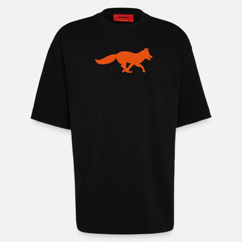 Fuchs - Heavyweight T-Shirt - made by SPREAD  - SOLID BLACK
