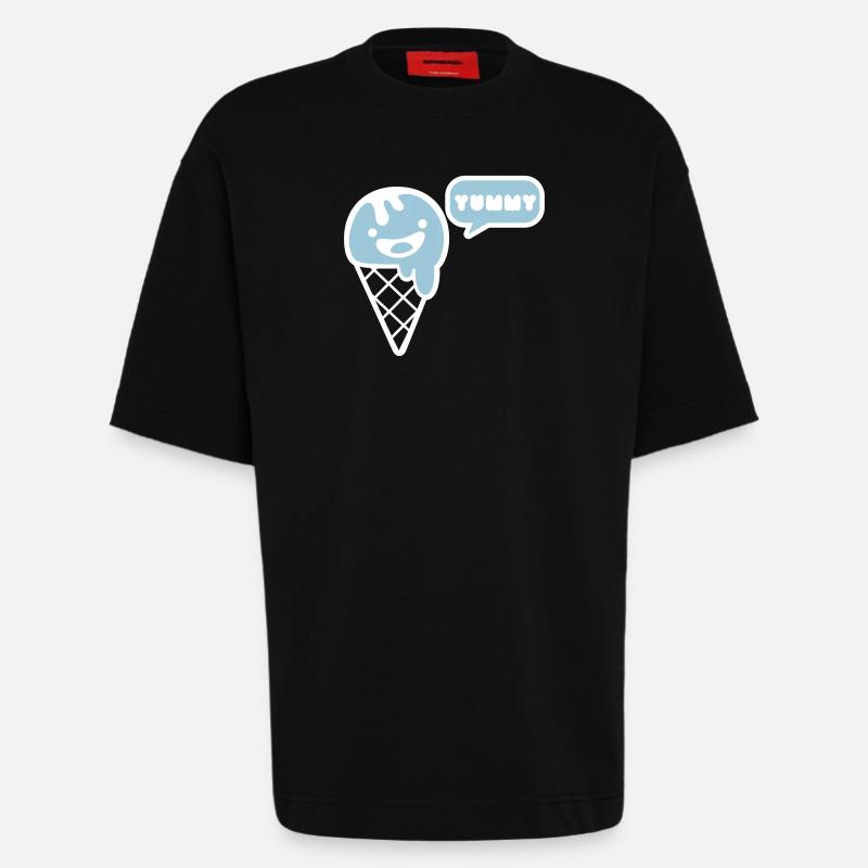ice - eis - sommer - Heavyweight T-Shirt - made by SPREAD - SOLID BLACK