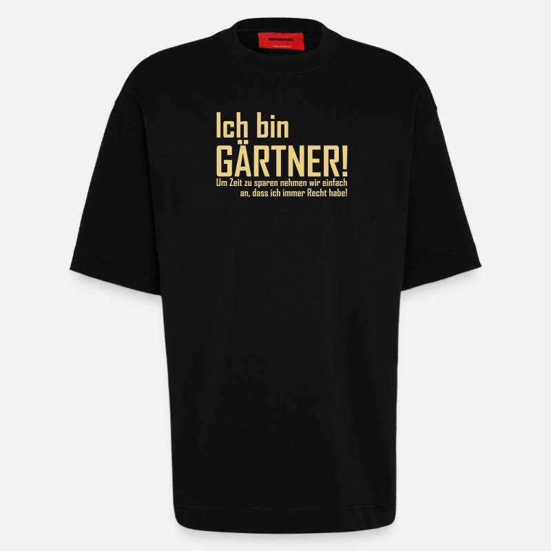ich bin gärtner - Heavyweight T-Shirt - made by SPREAD - SOLID BLACK