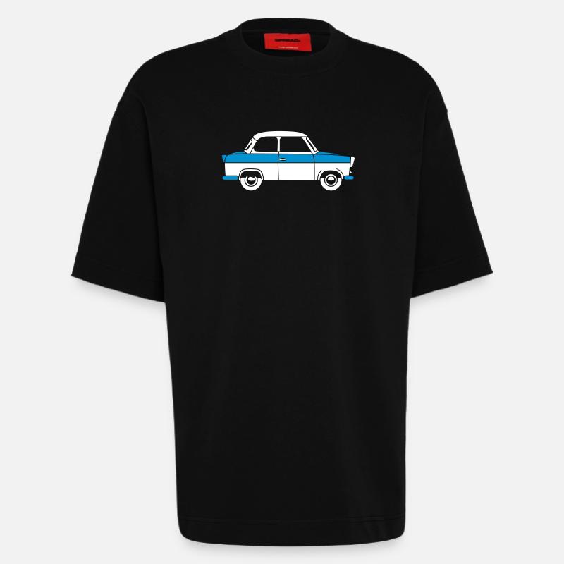 Trabant 500 Coupé 2c - Heavyweight T-Shirt - made by SPREAD  - SOLID BLACK