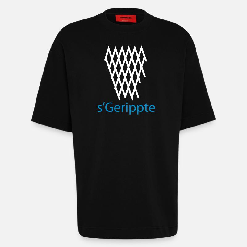 s'Gerippte Frankfurt Design #Geripptes #069 - Heavyweight T-Shirt - made by SPREAD - SOLID BLACK
