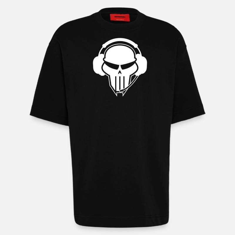 Crymax Skull - Heavyweight T-Shirt - made by SPREAD  - SOLID BLACK