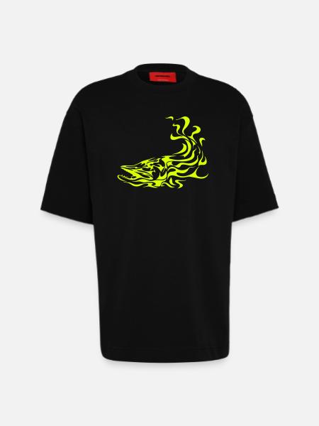 Tattoo Hecht - Heavyweight T-Shirt - made by SPREAD  - SOLID BLACK