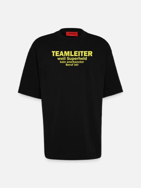 teamleiter - Heavyweight T-Shirt - made by SPREAD - SOLID BLACK