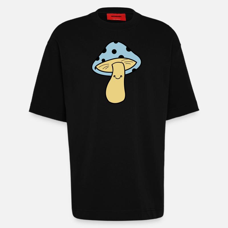 pilz comic - Heavyweight T-Shirt - made by SPREAD  - SOLID BLACK