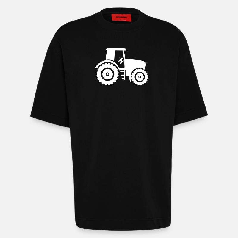 Traktor - Heavyweight T-Shirt - made by SPREAD - SOLID BLACK