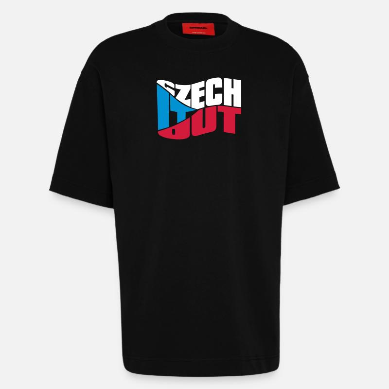 chech - T-shirt bio épais oversize fabriqué en UE - SOLID BLACK