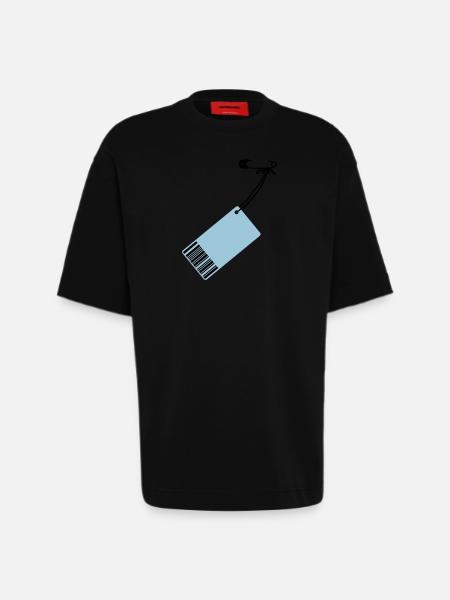 Preis-Schild - Heavyweight T-Shirt - made by SPREAD - SOLID BLACK