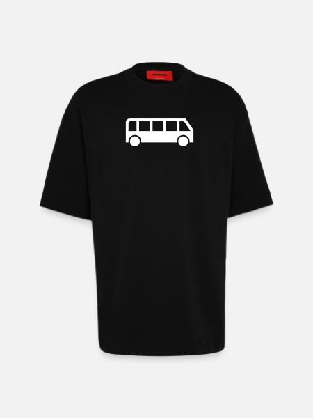 Bus - Heavyweight T-Shirt - made by SPREAD - SOLID BLACK