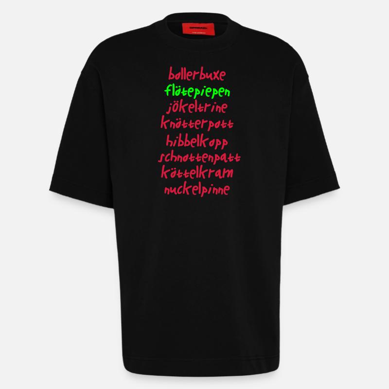 Bollerbuxe - Heavyweight T-Shirt - made by SPREAD  - SOLID BLACK