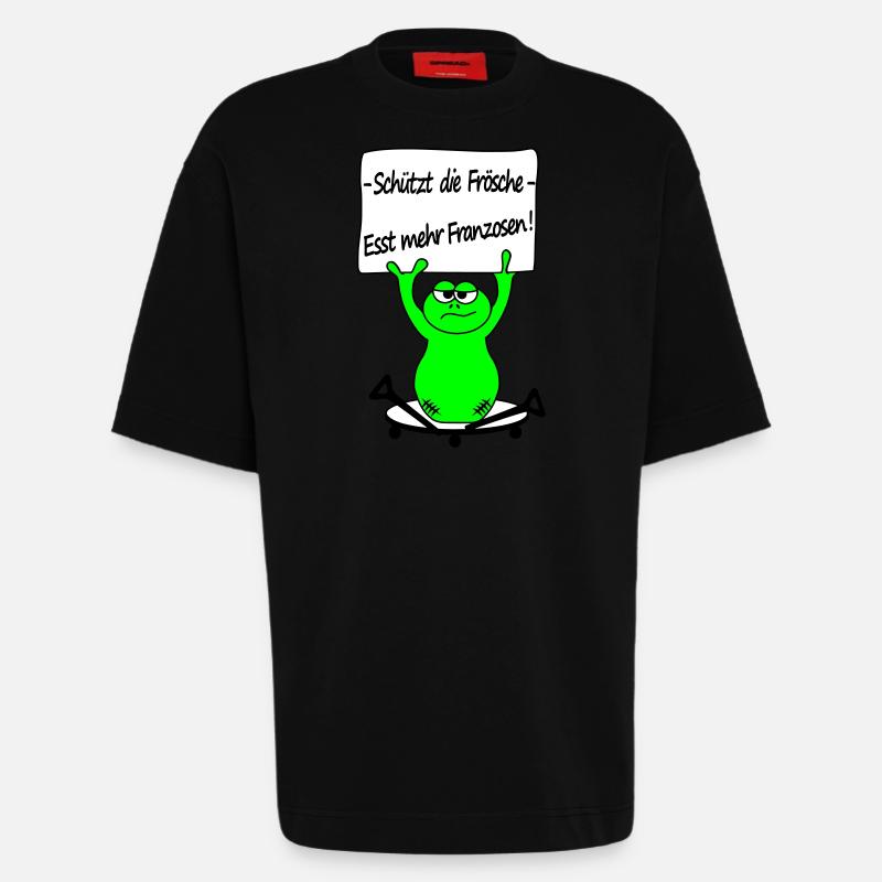 Froggy - Heavyweight T-Shirt - made by SPREAD  - SOLID BLACK