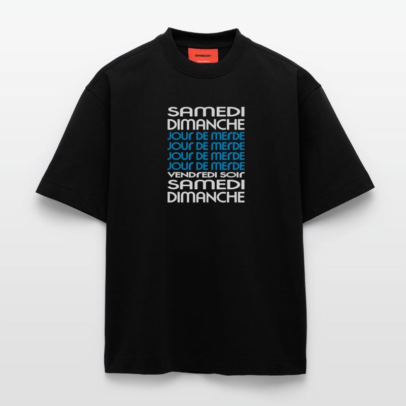 Woche - Woche - Scheiße Day (2c) Heavyweight T-Shirt - made by SPREAD 