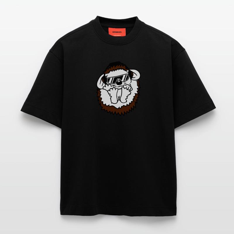 champignon mouche forêt agaric assis copains bébé T-shirt bio épais oversize fabriqué en UE