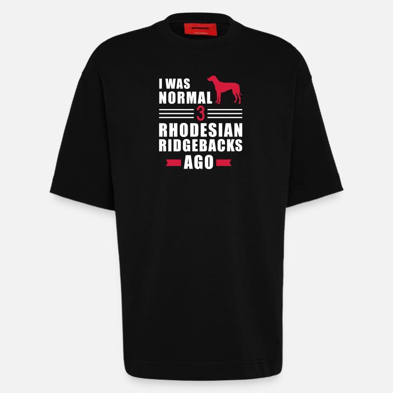 Rhodesian Ridgeback - Heavyweight T-Shirt - made by SPREAD  - SOLID BLACK