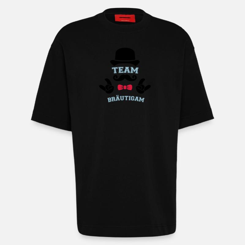 team bräutigam - Heavyweight T-Shirt - made by SPREAD  - SOLID BLACK