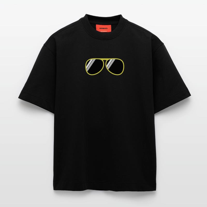 brille T-shirt bio épais oversize fabriqué en UE