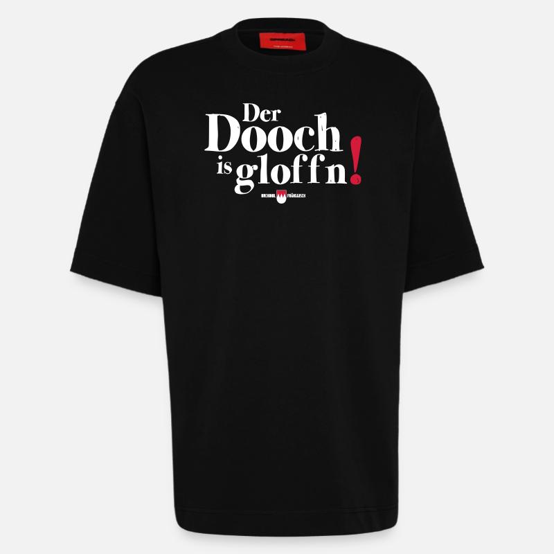 Der Dooch is gloffn! - Heavyweight T-Shirt - made by SPREAD - SOLID BLACK