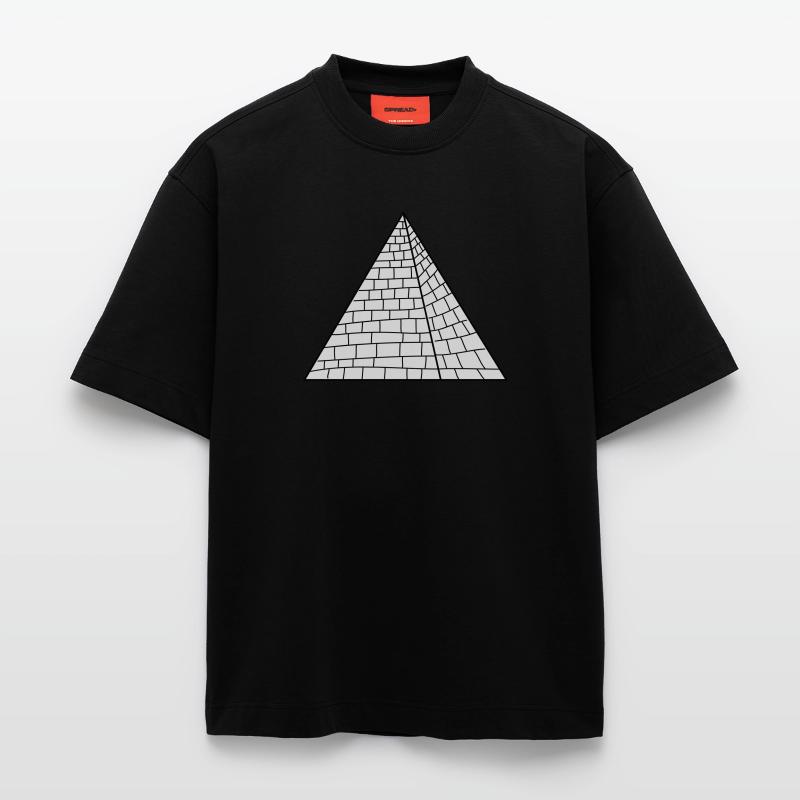 Pyramide T-shirt bio épais oversize fabriqué en UE