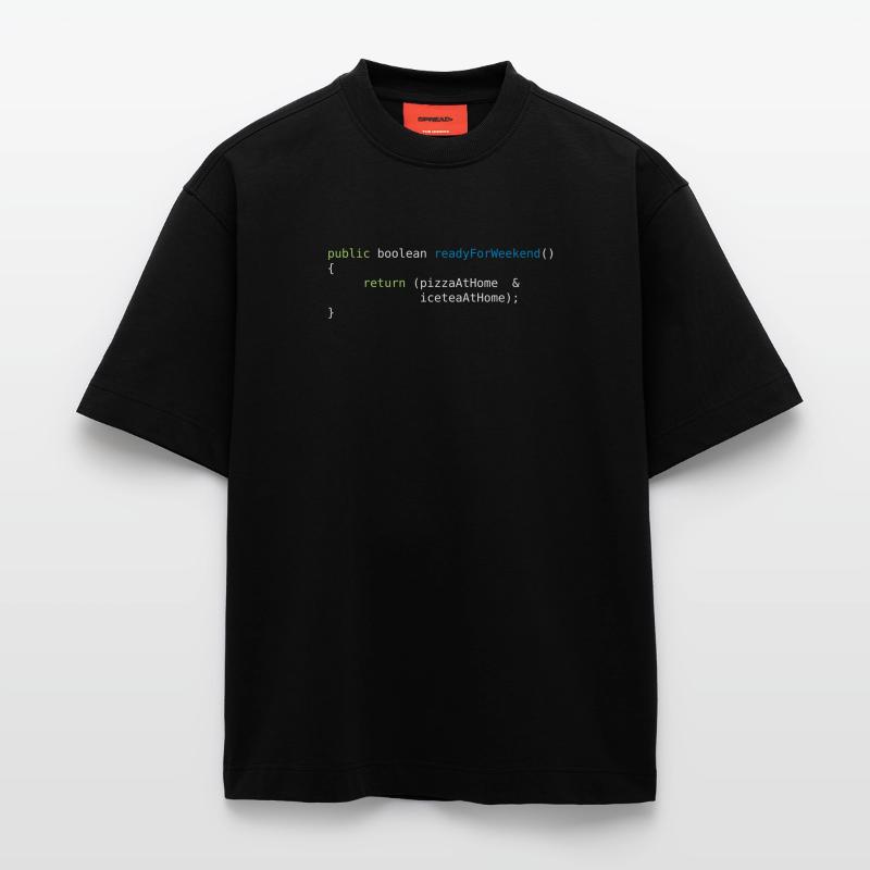JAVA CODE - READY FOR WEEKEND Heavyweight T-Shirt - made by SPREAD 