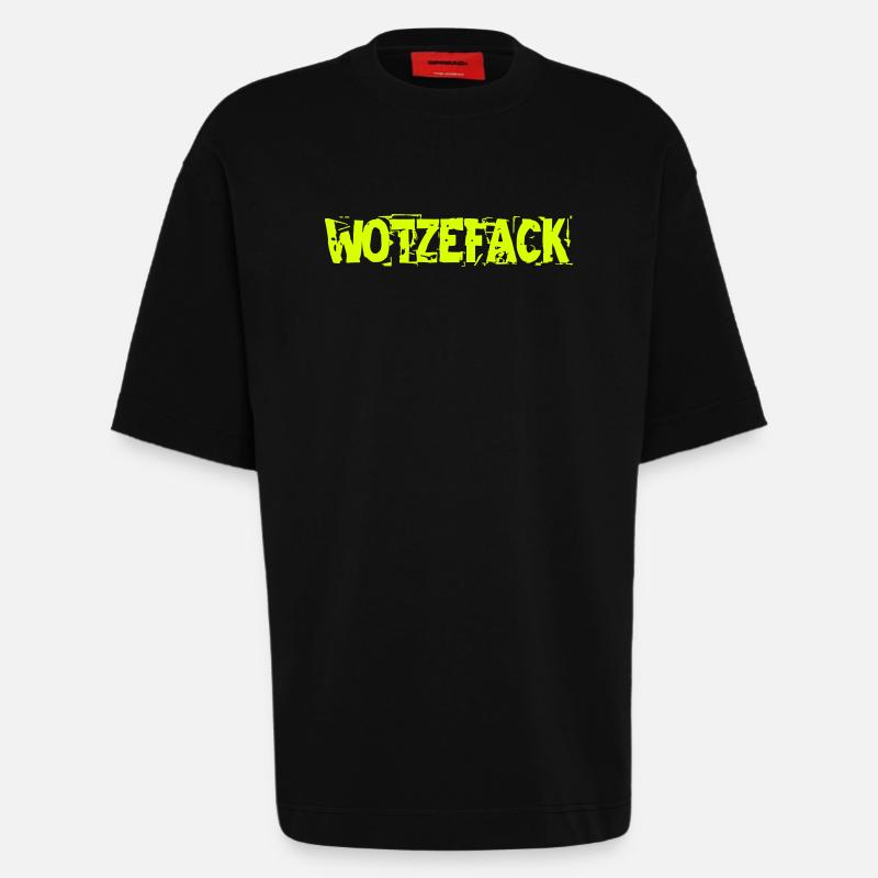 Wotzefack - Heavyweight T-Shirt - made by SPREAD  - SOLID BLACK