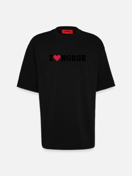 Norway - Heavyweight T-Shirt - made by SPREAD  - SOLID BLACK