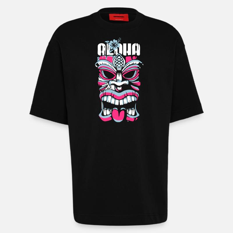 Aloha - Heavyweight T-Shirt - made by SPREAD  - SOLID BLACK