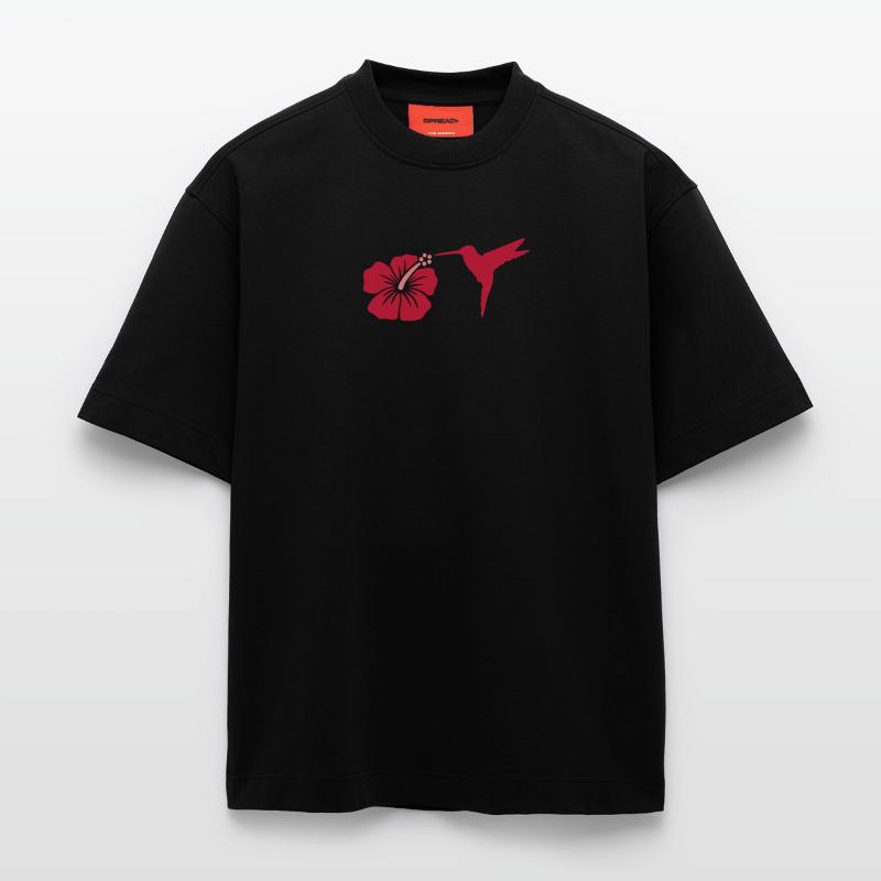 Hibiscus Heavyweight T-Shirt - made by SPREAD 