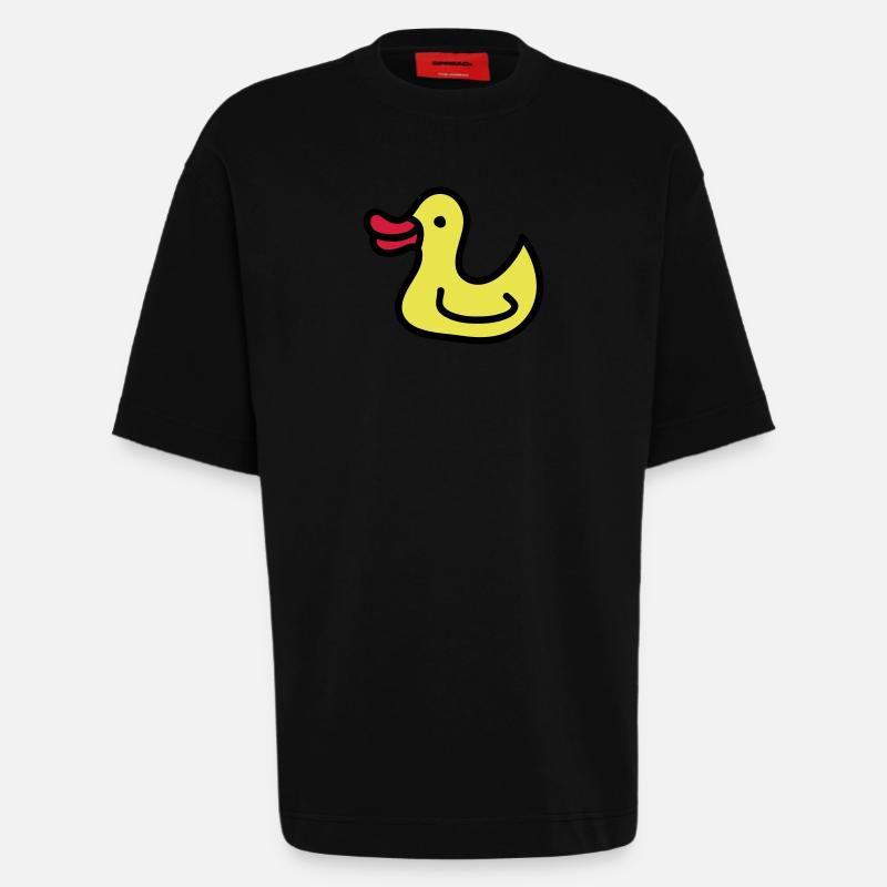 Entchen - Ente 3 - Heavyweight T-Shirt - made by SPREAD  - SOLID BLACK