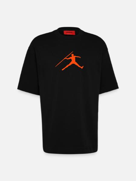 Speerwurf - Heavyweight T-Shirt - made by SPREAD - SOLID BLACK