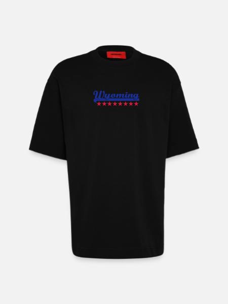 wyoming - Heavyweight T-Shirt - made by SPREAD - SOLID BLACK