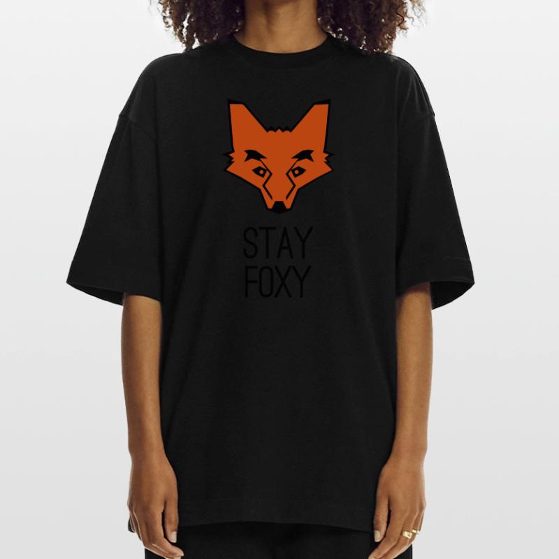 Fuchs stay foxy fox T-shirt bio épais oversize fabriqué en UE