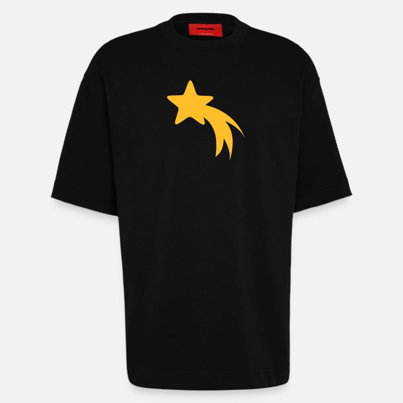 STERNSCHNUPPE - Heavyweight T-Shirt - made by SPREAD  - SOLID BLACK