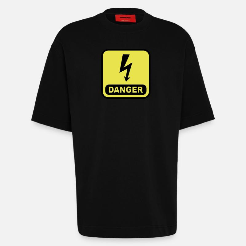 Danger Blitz - Heavyweight T-Shirt - made by SPREAD  - SOLID BLACK