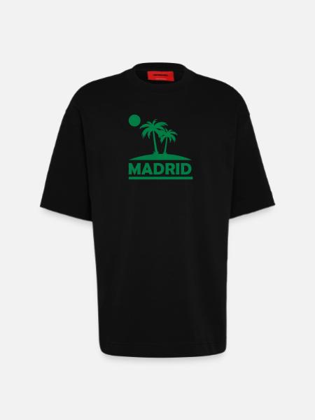 Madrid - Heavyweight T-Shirt - made by SPREAD  - SOLID BLACK