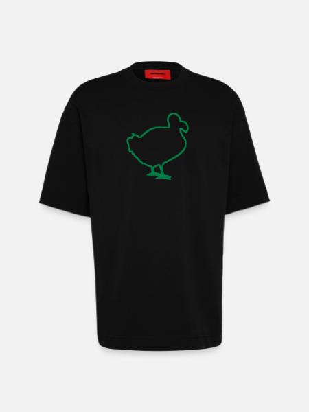 Dodo - T-shirt bio épais oversize fabriqué en UE - SOLID BLACK