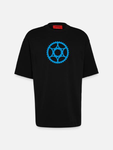 bike gear - Heavyweight T-Shirt - made by SPREAD  - SOLID BLACK
