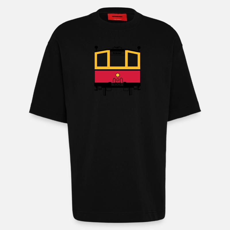 S-Bahn - Heavyweight T-Shirt - made by SPREAD  - SOLID BLACK