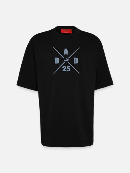 dad 25 daddy - Heavyweight T-Shirt - made by SPREAD  - SOLID BLACK
