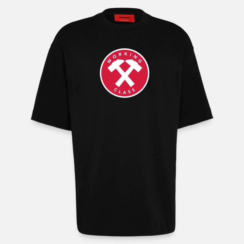 Arbeiterklasse - Heavyweight T-Shirt - made by SPREAD  - SOLID BLACK