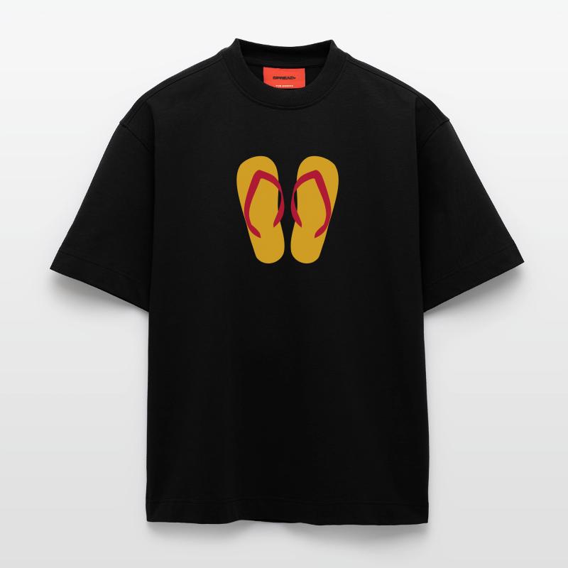 Flip Flops Heavyweight oversized organic T-shirt made in EU