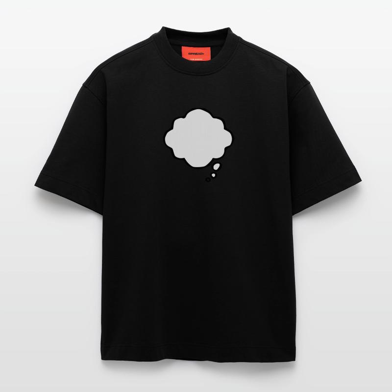 Thinking Bubble T-shirt bio épais oversize fabriqué en UE