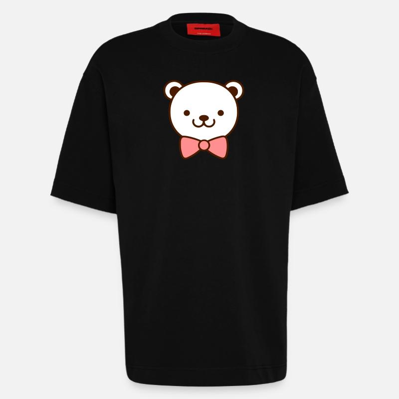 Niedlicher Teddybär Teddy Bär - Heavyweight T-Shirt - made by SPREAD  - SOLID BLACK
