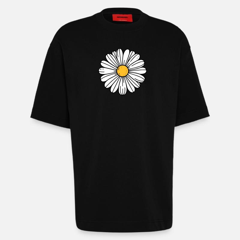 Gänseblümchen - Heavyweight T-Shirt - made by SPREAD  - SOLID BLACK