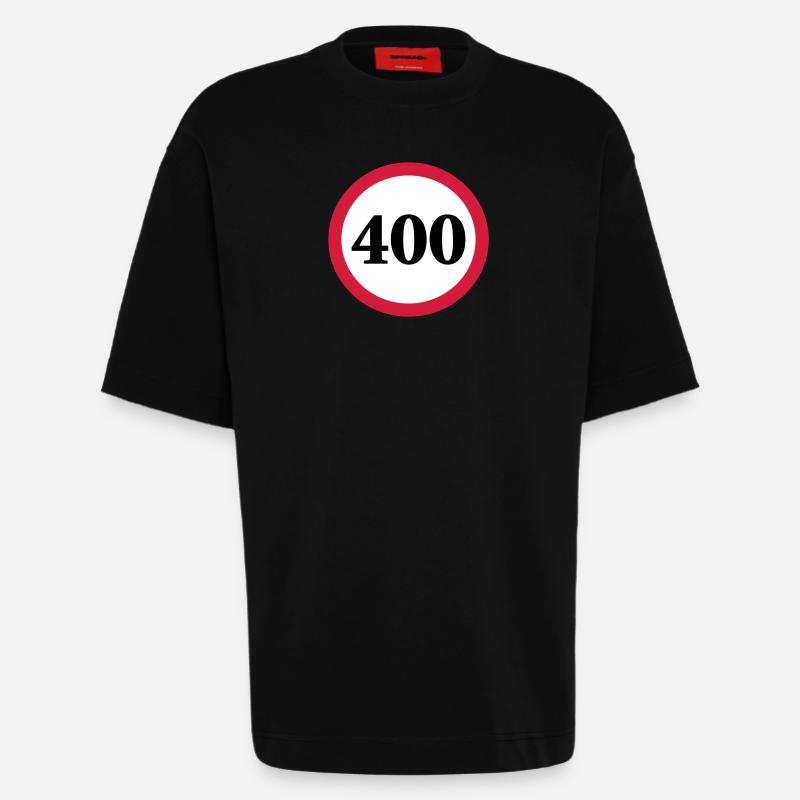 geschwindigkeitstafel_400 - Heavyweight T-Shirt - made by SPREAD  - SOLID BLACK