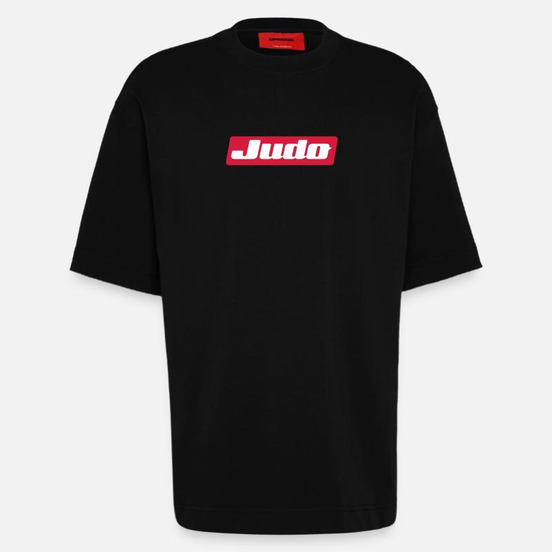 judo - Heavyweight T-Shirt - made by SPREAD  - SOLID BLACK