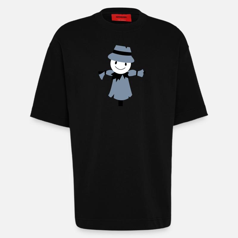 vogelscheuche - Heavyweight T-Shirt - made by SPREAD  - SOLID BLACK