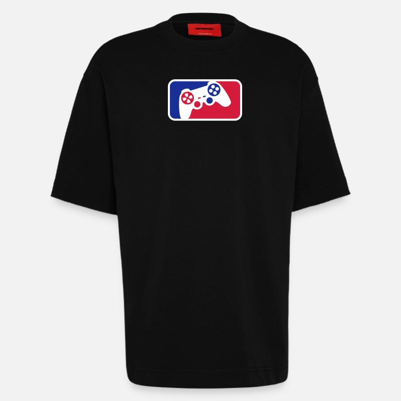 Controller Sport - T-shirt bio épais oversize fabriqué en UE - SOLID BLACK