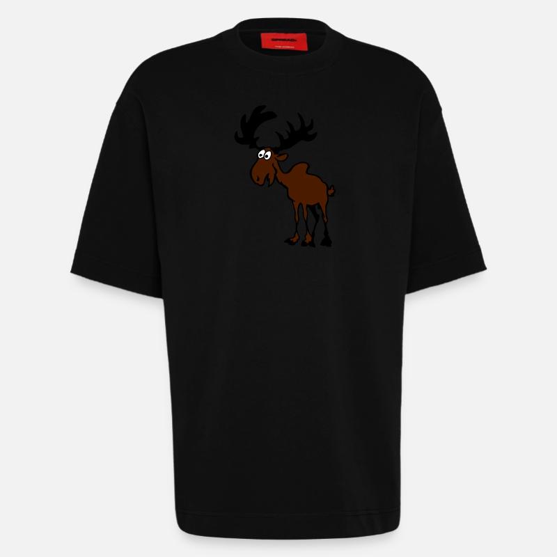 Elch - Heavyweight T-Shirt - made by SPREAD  - SOLID BLACK
